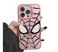 ZuoXun Coque Pour iPhone 15 Spider Man Noir Blanc Cool Phone Para iPhone 15 14 13 12 11 Pro Max Xr Xs 7 8 Plus - Rose