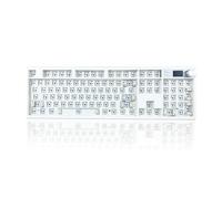 ZUOYA GMK104 Kit de clavier mécanique pleine grandeur avec écran et bouton, VIA programmable, HotSwap sans fil, BT5.0/2.4G/Type-C monté sur circuit imprimé monté sur circuit imprimé, kit de bricolage