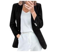 Zuoyue Blazer Femme Cardigan Velours Côtelé Décontractées Manteau Couleur Unie Slim Fit Manches Longues Grandes Tailles Blazer Femmes Classique Col À Revers Devant Ouvert Blouson