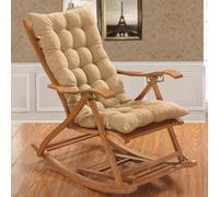 ZUOZHE Garden Bench Cushion for Sun Lounger Seat Garden Chair Cushion Outdoor Garden Lounge Sun Lounger Rocking Chair Relaxing Mat(Beige,120x48x8cm)