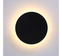 ZUOZUIYQ Applique Murale LED Ronde conviviale pour Les locataires, éclairage Mural de Couloir Blanc Nordique doré, Lampe Murale de Chevet Noire, plafonnier Circulaire en métal pour Salon, Chambre à