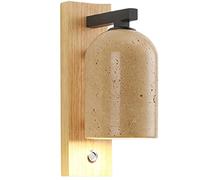 ZUOZUIYQ Appliques Appliques Applique Murale, Huangdong Stone Japonais Wabi-sabi Wind Wall Light, Chambre E27 Décoration intérieure Luminaire Mural, Lampe Murale d'art en Bois de Chevet, Mur rétro