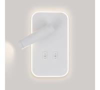 ZUOZUIYQ Appliques murales Applique de chevet avec support mural LED, lampe de lecture, applique murale, appliques de tête de lit de chambre à coucher, spots muraux rectangulaires pour salon, couloir,