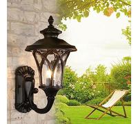 ZUOZUIYQ Appliques murales Applique Murale, Applique Murale, Applique Murale, éclairage extérieur Mural, Lanterne en métal Verre, Applique Classique pour terrasse, Villa, Patio, Couloir, façades,