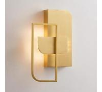 ZUOZUIYQ Appliques Murales Applique Murale Carrée Géométrique Applique Murale Décorative Intérieure en Cuivre 4W LED Chambre Chevet Applique Murale Luminaire pour Salle à Manger/Salon Couloir Balcon