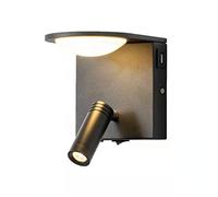 ZUOZUIYQ Appliques murales Applique Murale d'intérieur LED 8 W 3000 K Blanc Chaud Applique décorative en métal pour Salon, Chambre à Coucher, Couloir, escaliers (Loup Gris)