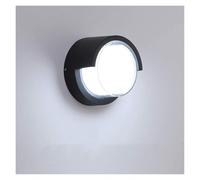 ZUOZUIYQ Appliques murales Applique Murale extérieure LED 5 W étanche IP65 Applique Murale Ronde en métal Applique Murale extérieure/intérieure Blanc Chaud pour Balcon tonnelle Porte (lumière