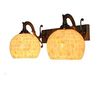 ZUOZUIYQ Appliques murales Appliques murales rétro Vitrail Applique Vintage Applique Murale Couloir allée Grenier Lampes en mosaïque Turque Éclairage de décoration intérieure, tête-Double tête