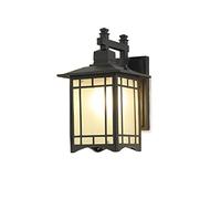 ZUOZUIYQ Appliques murales Nouveau LED extérieur étanche Mur extérieur éclairage carré escalier Porte allée Balcon Mur Lanten Lampe extérieure Applique Murale