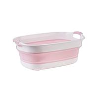 ZUOZUIYQ Baignoire pliante Portable pour lavage de sécurité Spa antidérapant, Rose