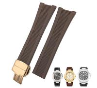 ZUOZUIYQ Band de Montre en Silicone en Caoutchouc pour PP 5711 5712g Bracelet de 25 mm Black Blue Brown Sprap Strap Men