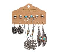 ZUOZUIYQ Bijoux Boucles d'oreilles, Boho Vintage Geometric Drop Boucles Mode pour Femmes Oreilles Set Girls 'Jewelry Party Presents pour Petite Amie, épouse, sœur, Fille, mère sur