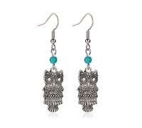 ZUOZUIYQ Bijoux Boucles d'oreilles, Couleur Antique Couleur sculptée Royal Vintage Drop Clip sur des Boucles d'oreilles Jewelry for Women Girls Presents for Girlfriend, Femme, sœur, Fille,
