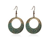 ZUOZUIYQ Bijoux Boucles d'oreilles, Couleur Antique Couleur sculptée Royal Vintage Drop Clip sur des Boucles d'oreilles Jewelry for Women Girls Presents for Girlfriend, Femme, sœur, Fille,