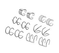 ZUOZUIYQ Bijoux Boucles d'oreilles, Coups d'oreilles, Boucles d'oreilles Clips Set for Women Crystal Couleur de Mode Pas de Piercing Fake Cartilage Clip Charmant sur des Plateaux