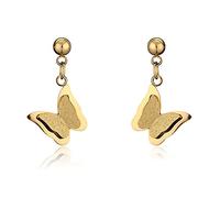 ZUOZUIYQ Bijoux Boucles d'oreilles, en Acier Inoxydable Butterfly Heart Star Slebing Drop Orees Moucles Hip Hop Punk Lady Jewelry Accessoires Merveilleux Cadeaux présents pour Petite Amie, Femme,