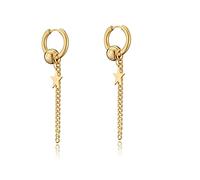ZUOZUIYQ Bijoux Boucles d'oreilles, en Acier Inoxydable Butterfly Heart Star Slebing Drop Orees Moucles Hip Hop Punk Lady Jewelry Accessoires Merveilleux Cadeaux présents pour Petite Amie, Femme,