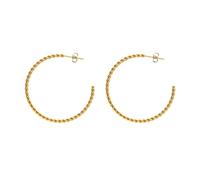 ZUOZUIYQ Boucles d'oreilles Boucles d'oreilles étalons Femmes Grosse Corde torsadée Ouverte Ouverte Boucle d'oreille Post Simple Corde Cerceau Mariage Boho Femmes
