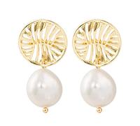 ZUOZUIYQ Boucles d'oreilles de Bijoux, alliages géométriques Perles d'eau fraîche Femmes de Boucles d'oreilles Mignonnes Petite Percing Percing Delalicat Lady Birthday Fête de fête pour