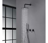 ZUOZUIYQ Built-in Shower Mixer Faucet Diverter with Water Outlet Holder Black Brass Rain Hand-Held Head Bathroom Set Color : D, Size : 1PS Beauty Comes