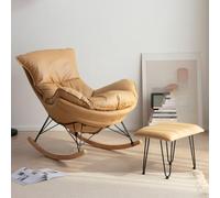ZUOZUIYQ Chaise à Bascule du canapé de Loisirs POOT-TÉLAGE U200 Band, Chaise inclinable sans Bras Moderne, Chaise de canapé pour Chambre à Coucher, Balcon, Chaise Confortable U200B avec Coussin de