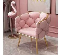 ZUOZUIYQ Chaise d'accentuation en Velours Blanc Conception Moderne