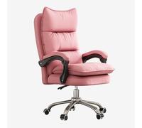 ZUOZUIYQ Chaise de Bureau à Domicile Big Home Ergonomic Big and Tall Wheels pour Chaise de Bureau réglable à Hauteur des Adultes avec Une Chaise de Jeu de Dos et accoudoir épais en Taille Rose sans