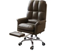 ZUOZUIYQ Chaise de Bureau à Domicile Ergonomique avec Support Lombaire réglable et Fauteuil de Bureau à Dos Haut pour Adultes Chaise de Jeu exécutive avec Bras (Milieu Noir)