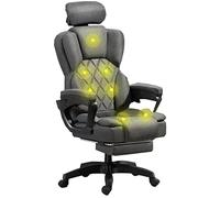 ZUOZUIYQ Chaise de Bureau d'ordinateur chauffée Ergonomique avec Repose-Pied Lombaire et 7 Points pivotant idéal pour Le Travail de Bureau et Le Jeu