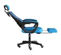 ZUOZUIYQ Chaise de Bureau en Maillage Ergonomique avec Repose-Pieds et Chaise de tâche pivotante 360 avec Pose et Roues réglables de Dossier pour Le Bureau d'ordinateur (Noir)