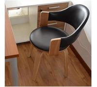 ZUOZUIYQ Chaise de Bureau Ergonomique Moderne avec siège en Cuir PU et Cadre en Bois Massif