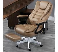 ZUOZUIYQ Chaise de Bureau exécutive houleuse Ergonomique avec Chaise de tâche pivotante de Repose-Pied avec Oreiller Lombaire pour Un Confort Ultime et Soutenir idéal Pendant de Longues Heures de