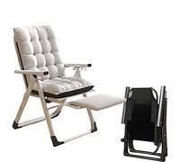 ZUOZUIYQ Chaise de Bureau Pliable omfortable avec Bras rembourrés et Dossier Ergonomique idéal pour Les Petits espaces et inclinable au Bureau d'ordinateur ou à la Chaise Longue siège