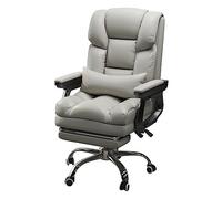 ZUOZUIYQ Chaise de Jeu Ergonomique pour Adultes High Back Office Desk Chaise avec Repose-Pied en métal Gris pour Chambre à Coucher Chaise Accent Étudiant de la Chambre