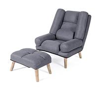 ZUOZUIYQ Chaise de Rembourrage Moderne avec des accoudoirs réglables Design Ergonomique et Repos de Pied Perfect Accent Perfect Accent Perfect Office Bureau Dormitory Chadow Confortable Armchair Lazy