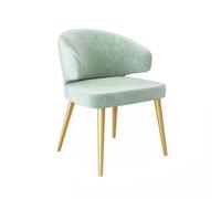 ZUOZUIYQ Chaise de Salle à Manger en Velours du Milieu du siècle avec Design Ergonomique et Pattes d'or Vert