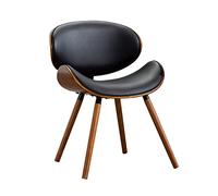 ZUOZUIYQ Chaise de Salle à Manger Finale Moderne du Milieu du siècle Ensemble de Chaise de Salle à Manger Vintage Chaise rembourrée en Bois Massif avec Un Faux siège en Cuir pour Salle à Manger de