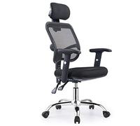 ZUOZUIYQ Chaise d'ordinateur à Dos Haut de Gamme avec Hauteur réglable et Support Lombaire Chaise de Jeu inclinable en Filet Respirant pour Hommes Adultes Chaise de Bureau Ergonomique (Noir