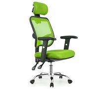 ZUOZUIYQ Chaise d'ordinateur pivotant Ergonomic High Back Executive avec Chaise de Bureau à Hauteur de Support Lombaire Chaise de Jeu inclinable en Filet Respirant pour Hommes Adultes Verts