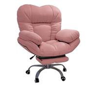 ZUOZUIYQ Chaise inclinable Rose avec Repose-Pieds pour Le Bureau à Domicile Jeu de Dossier Confortable Chaise d'ordinateur de Jeu de gibier Chaise paresseuse pour Le Salon et la Chambre
