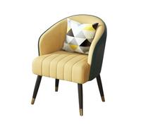 ZUOZUIYQ Chaise invitée Jaune Moderne du Milieu du siècle avec oreillers pour Le Salon hôtel Hall Chaise de canapé Unique