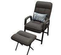 ZUOZUIYQ Chaise paresseuse en Tissu avec Chaise Longue Confortable pour Une Utilisation intérieure avec Poche côté Support et accoudoirs à 5 Vitesses Ajustement pour la Chambre ou l'option de