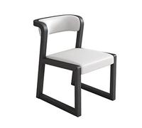 ZUOZUIYQ Chaises de Restauration en Bois de Ferme avec Bras et Coussin en Cuir PU Confortable pour Le Salon et Salle de réunion