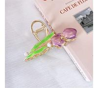 ZUOZUIYQ Cliffes de griffes, accessoires de cheveux, femmes Coiffes de cheveux Claw Claw coréen Gold Metal Flowers Hairpin Grand Shark Clip Barrette Headgear 4 (Couleur: 2) 2 (Couleur: 8)