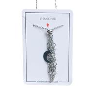 ZUOZUIYQ Collier de Remplacement du Support de Pierre Vide avec Accessoires de Fabrication de Longueur réglables pour Colliers de Pendentif en Pierre Bijoux