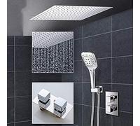 ZUOZUIYQ ConceaShower Faucets Set Rainfall Shower Head 3-Way Brass Mixer Tap Tub Spout Bathroom Shower Faucet-12 inch Full Set,8 inch Full Set,Sprinkler Beauty Comes