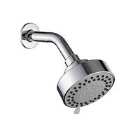 ZUOZUIYQ Douches à Main, psean à Haute Pression de Douche à Haute Pression - Finition chromée brossée - Pommes de Douche Fixe de 3,7 Pouces avec paramètres à 3 Vitesses et Onze Buses de Nettoyage et