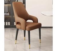 ZUOZUIYQ Ensemble de 4 chaises de Salle à Manger en Cuir Moderne avec accoudoirs de Dossier et Jambes en métal Meubles élégants pour la Cuisine de Salon Chambre et Bureau