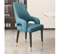 ZUOZUIYQ Ensemble de 4 chaises de Salle à Manger rembourrées en Cuir avec accoudoirs et Jambes en métal chaises de Cuisine Modernes pour Chambre et Bureau de Salon