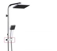 ZUOZUIYQ Ensemble de mélangeur de Douche Mural pour Salle de Bain, 8 Grands robinets de Douche, Bec de Baignoire pivotant, Douche d'eau Chaude Froide chromée, 8 Pouces chromé B